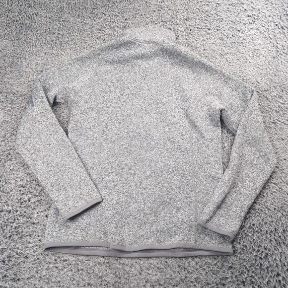 Patagonia Jacket Women Medium Gray 1/4 Zip Embroidered Gorpcore Fleece Casual - Picture 5 of 6